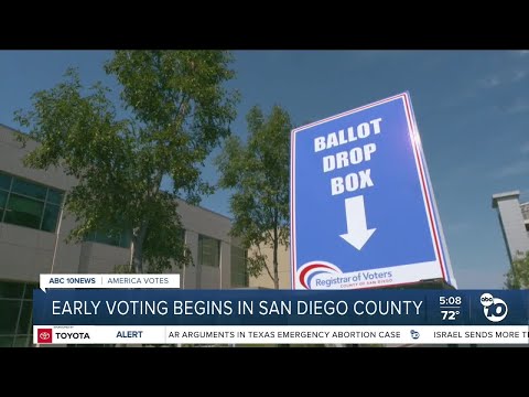 Early voting begins in San Diego County