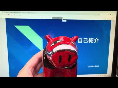 4K対応映像 社会復帰から9日目の自己紹介プレゼンテーション 初めてパワーポイントを扱う
