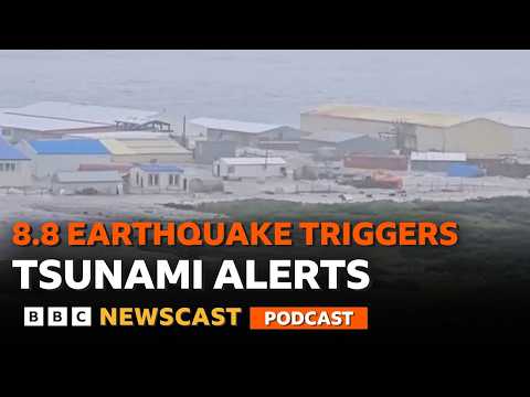 Tsunami warnings across the Pacific | BBC Newscast