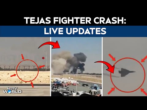 Tejas Crash Dubai | Tejas Fighter Crashes At Dubai Air Show, Explodes In Ball Of Flames