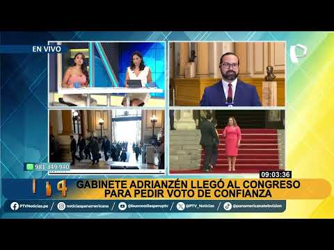 Voto de confianza a Gustavo Adrianzén: Ministros llegan al Congreso