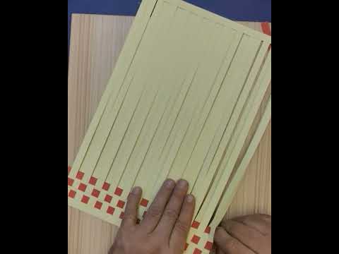 كيف تصنع النسيج السادة بطريقة سهلة وبسيطة 