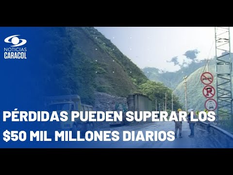 Paso intermitente por la vía al Llano genera millonarias pérdidas