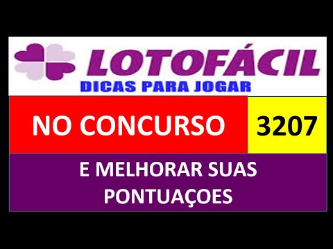 lotofacil concurso 3207 como melhorar suas pontuaçoes