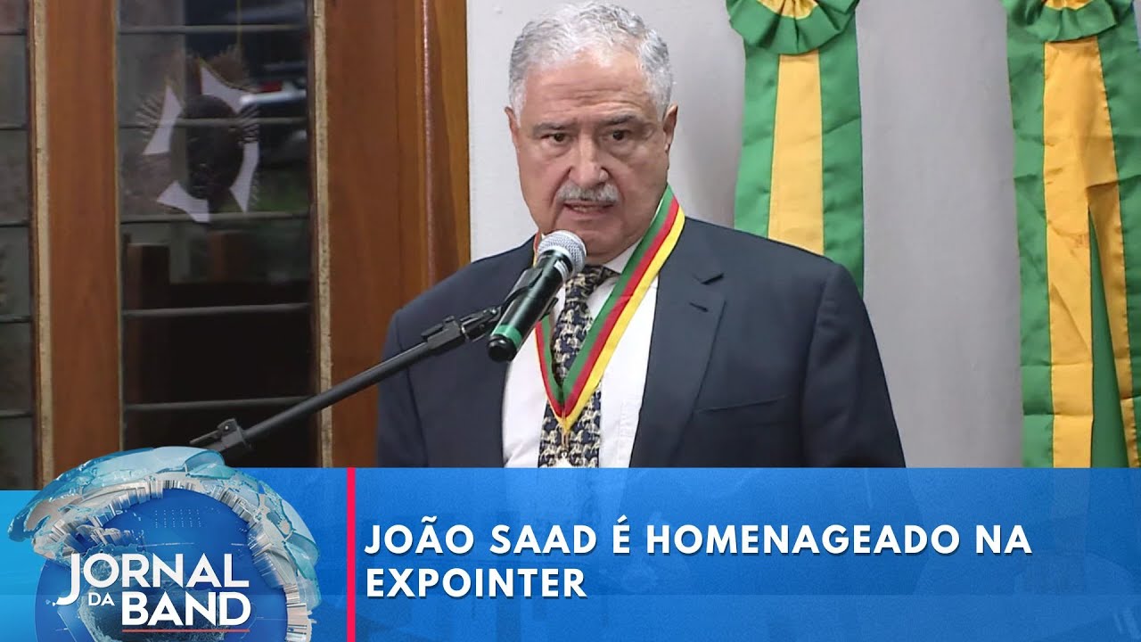 Presidente do Grupo Bandeirantes João Saad é homenageado na Expointer | Jornal da Band