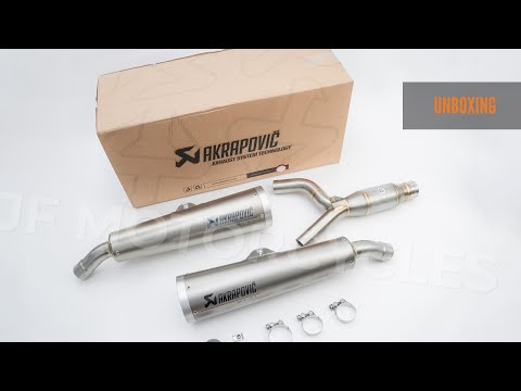 Yamaha MT-01 NEW Original Akrapovič Exhaust Unboxing + for sale