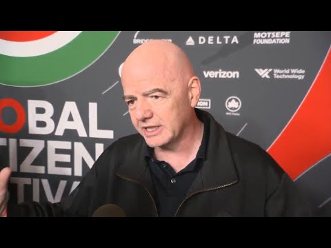 FIFA president Gianni Infantino announces that Global Citizen will produce halftime show at 2026 Wor