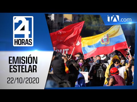 Noticias Ecuador: Noticiero 24 Horas, 22/10/2020 (Emisión Estelar)