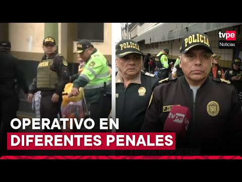 Chorrillos: PNP realiza operativo en exteriores del penal Santa Mónica