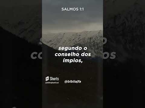 Salmos 1:1 | Minuto com a Bíblia #shorts