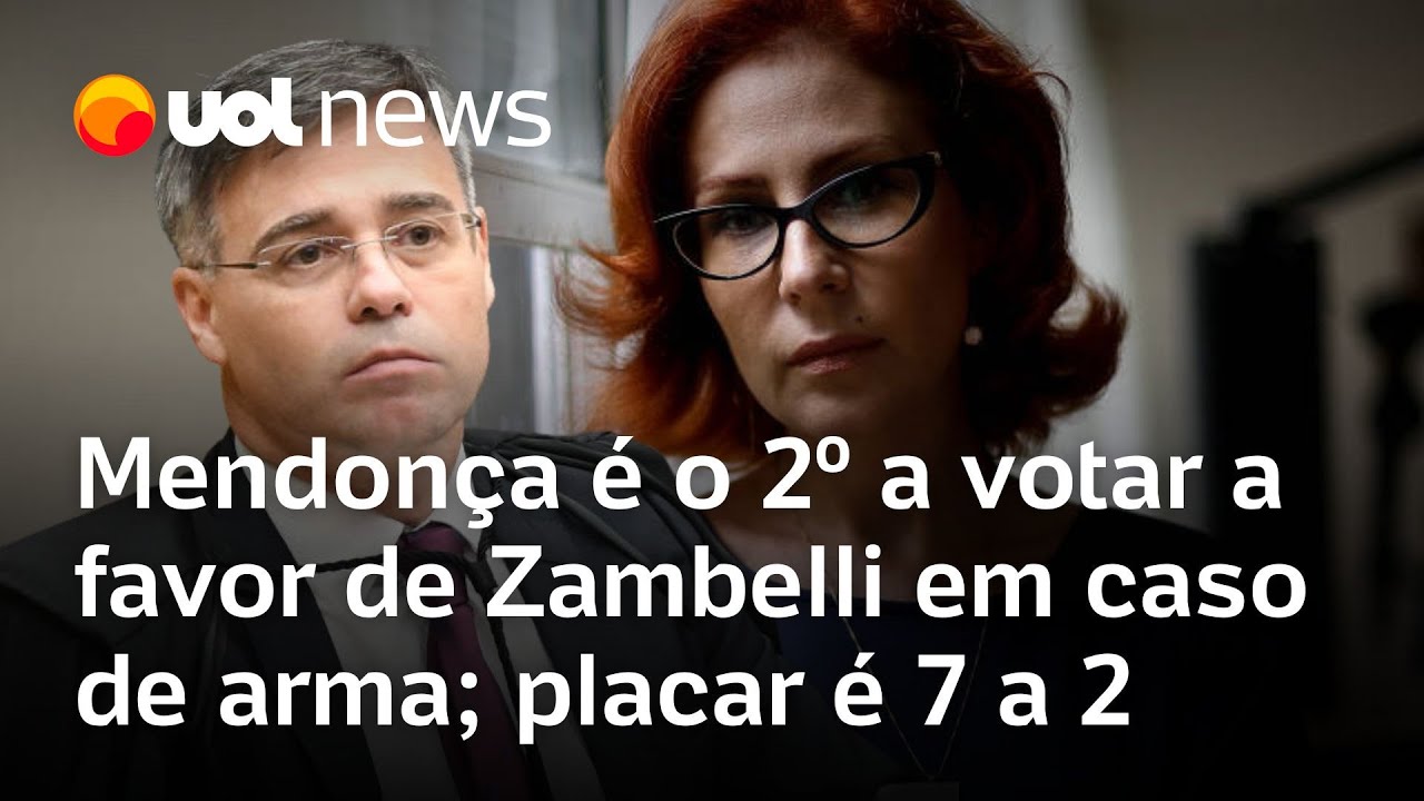 Mendonça é o 2º ministro do STF a votar a favor de Zambelli em caso de arma placar é 7 a 2