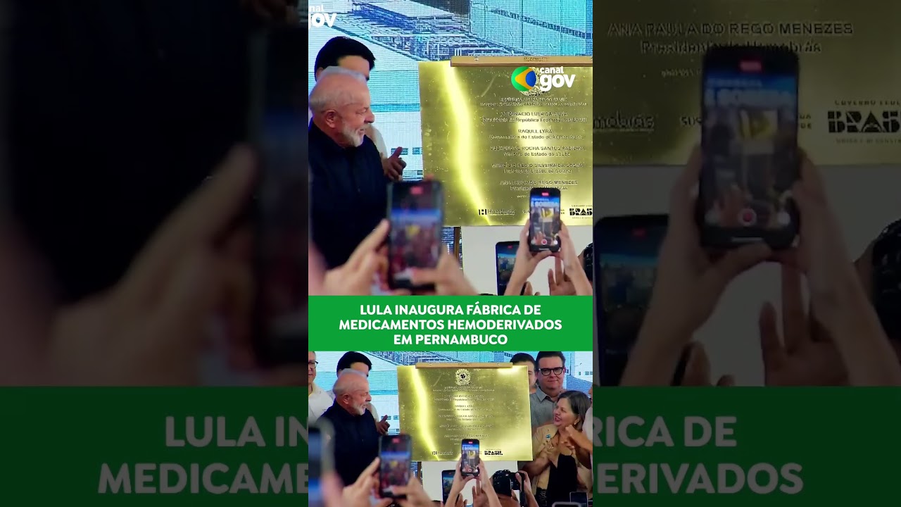 SUS MAIS FORTE | Governo inaugura fábrica da Hemobrás com R$ 19 bi em investimento
