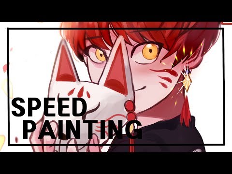 [노넴] 창작 자캐 스피드페인팅 [speed paint:: SAI ::スピードペインティング