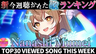 【mumei】ホロライブ歌ってみた週間ランキング  viewed cover song  week 2025/3/28～4/4【1年期間/1