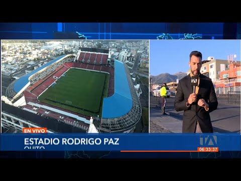 La AMT refuerza control de mal parqueo en los exteriores del estadio Rodrigo Paz