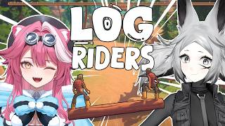 【Log Riders】 not going to scream in italian challenge w/ Rikku!