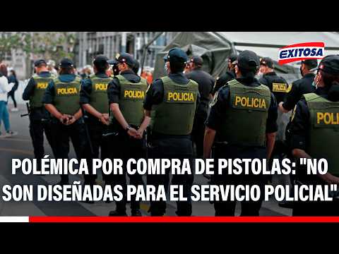 🔴🔵 Polémica por compra de más de 31 mil pistolas: "No son diseñadas para el servicio policial"