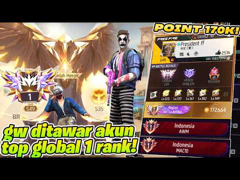 AKU NYUSUP KE AKUN TOP 1 REGION! GILA BANGET ISI AKUNNYA DAN MABAR AUTO BOOYAH CUY!