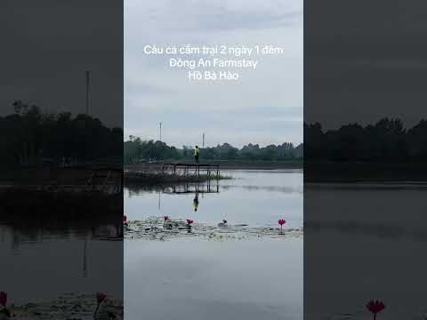 Đồng An Farmstay là khu camping bờ hồ Bà Hào rất sạch sẽ và đầy đủ dịch vụ  anh em nên trải nghiệm.