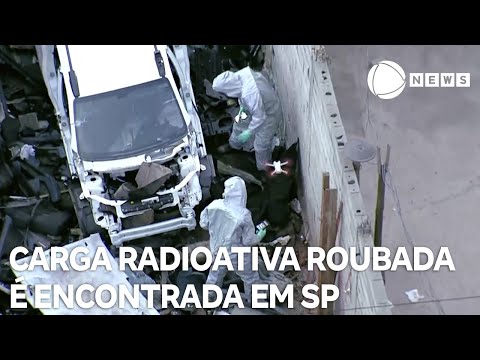 Parte de carga radioativa é encontrada em SP