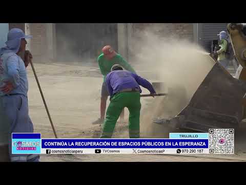 Trujillo: continúa la recuperación de espacios públicos en La Esperanza