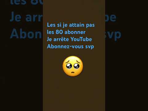 Abonnez-vous svp 😭😭😭