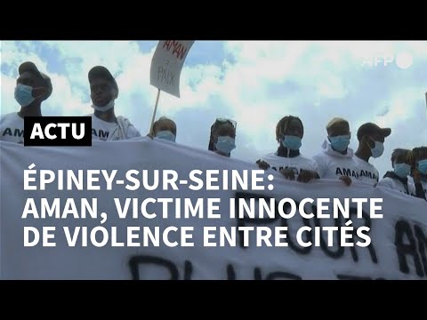 Marche blanche à Epinay-sur-Seine en hommage à Aman, tué par un tir aveugle | AFP