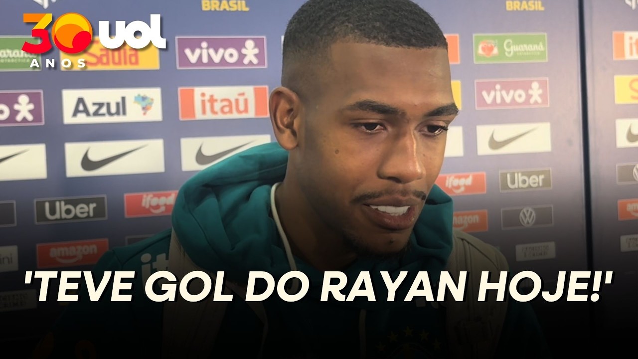 RAYAN FALA SOBRE PRIMEIRO GOL COM A CAMISA DA SELEÇÃO BRASILEIRA: 'MOMENTO MUITO ESPECIAL'