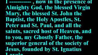 Secret Jesuit Oath