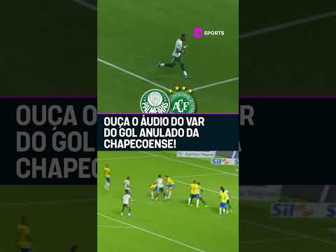 ESSE FOI O MOTIVO DA ANULAÇÃO DO GOL DA CHAPECOENSE CONTRA O PALMEIRAS!! 👀🔈 #shorts