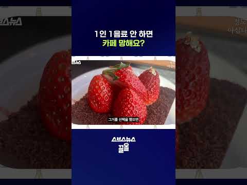1인 1음료 진짜 필수인지 카페 사장님들한테 직접 물어봤습니다. #카페 #shorts #스브스뉴스
