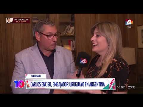 Carlos Enciso, embajador uruguayo en Argentina, habló de los famosos que piden residencia uruguaya