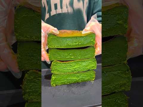抹茶を大量に使って作る濃厚抹茶バスクチーズケーキ🍵