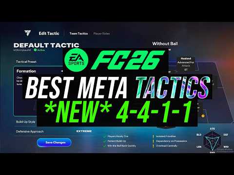 BEST META 4-4-1-1 CUSTOM TACTICS *JULY UPDATE POST PATCH* - FC 26