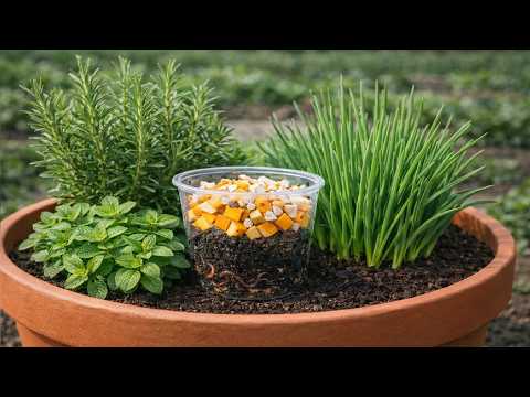 Morria e não sabia: 1 Copinho no vaso faz a horta produzir o ano todo