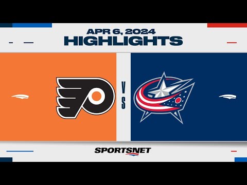 NHL Highlights | Flyers vs. Blue Jackets - April 6, 2024