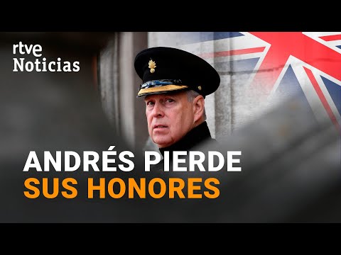 Buckingham retira al PRÍNCIPE ANDRÉS los HONORES militares tras su ESCÁNDALO por ABUSO SEXUAL | RTVE