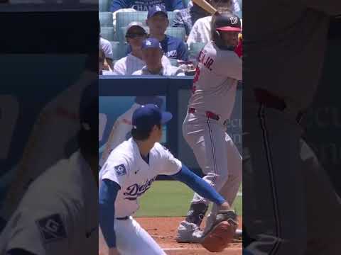 Shohei Ohtanis first strikeout on the mound as a Los Angeles Dodger!