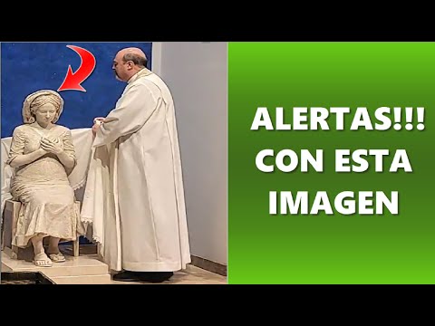 ALERTA EN EEUU, Sacerdote pone Imagen de Virgen Falsa, Parece Deidad, Fieles la Veneran