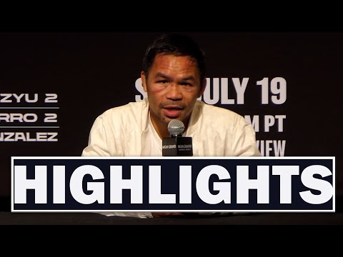 HIGHLIGHTS! Manny Pacquiao • POST FIGHT PRESS CONFERENCE | PBC Boxing