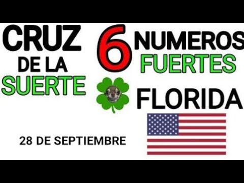 Cruz de la suerte y numeros ganadores para hoy 28 de Septiembre para Florida