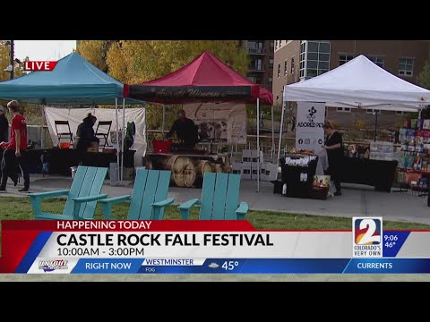 Venders set up ahead of Castle Rock Fall Festival