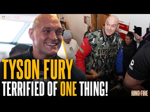 Tyson fury admits he is terrified of one thing ahead of usyk as he mocks aj & names next 10 fights🍿