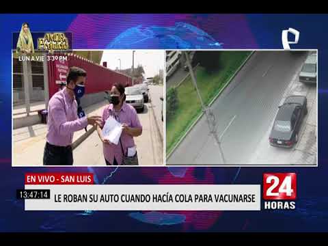 San Luis: mujer sufrió el robo de su auto mientras realizaba cola para vacunarse