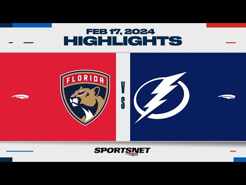 NHL Highlights | Panthers vs. Lightning - February 17, 2024