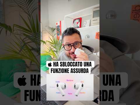 Apple ha sbloccato una funzione assurda #apple #airpods