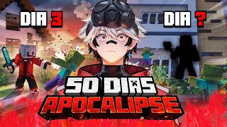 SOBREVIVENDO por 50 DIAS AO VIVO no APOCALIPSE ZUMBI no Minecraft - Pa