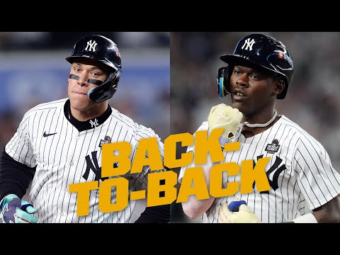 BACK-TO-BACK HOMERS: Aaron Judge and Jazz Chisholm Jr. go yard! (Full first inning)