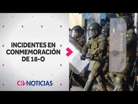 Conmemoración 18-O: Cuatro carabineros heridos y 20 detenidos en la Región Metropolitana