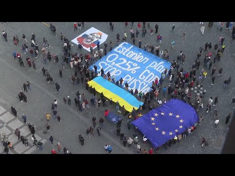Prague flash mob advocates possible Ukraine solution through the Estonian plan